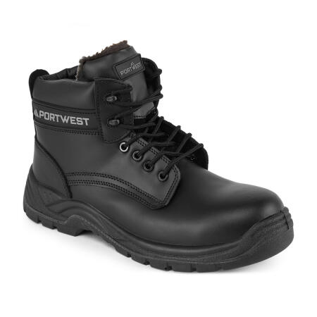 FC12 Composite Leather Winter Ankle Boot S3S SR Black