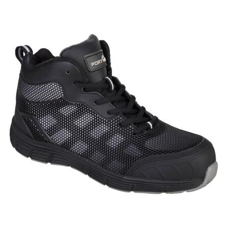 Portwest FC15 Composite Textile Trainer S1PS FO SR Black/Grey