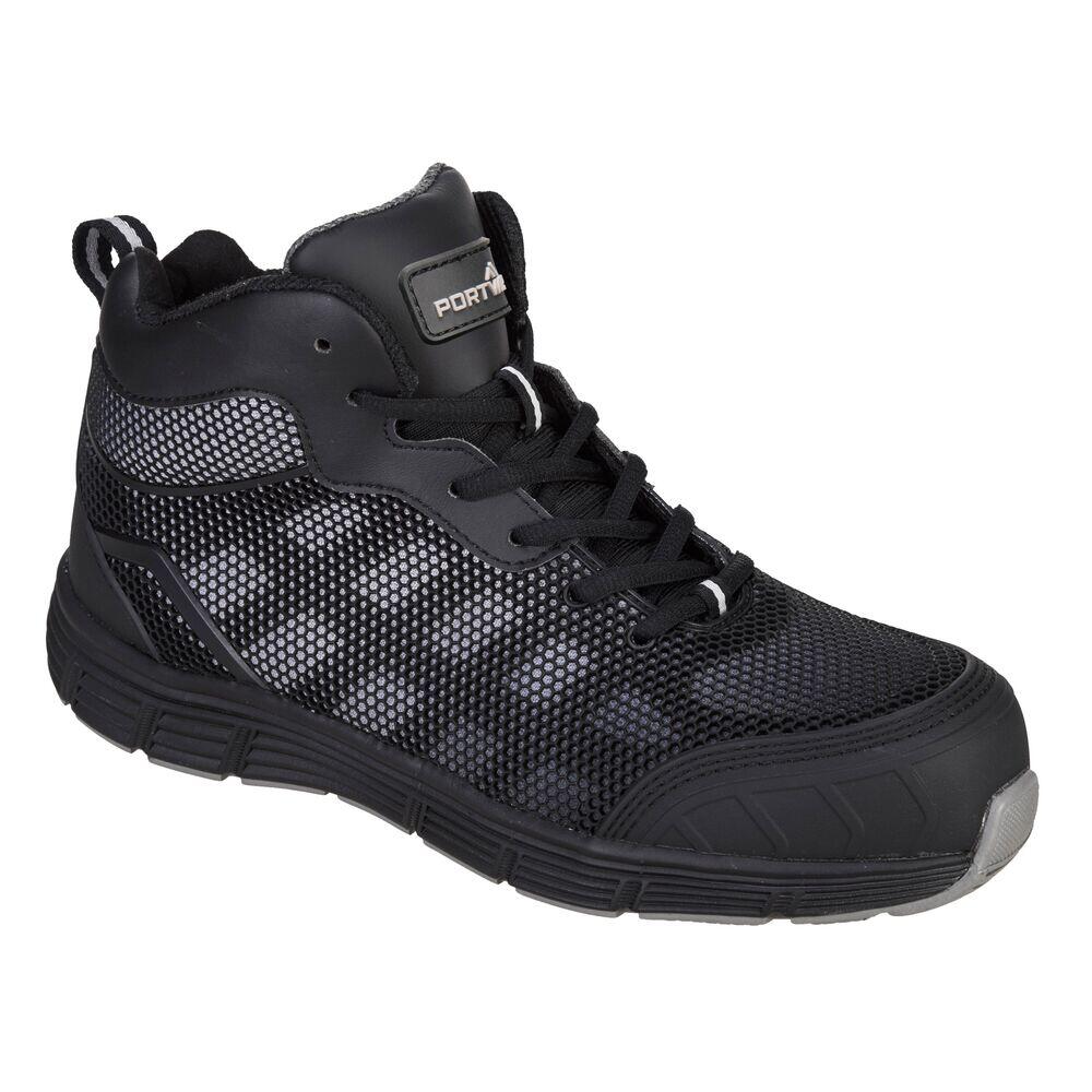 Portwest FC15 Composite Textile Trainer S1PS FO SR Black/Grey