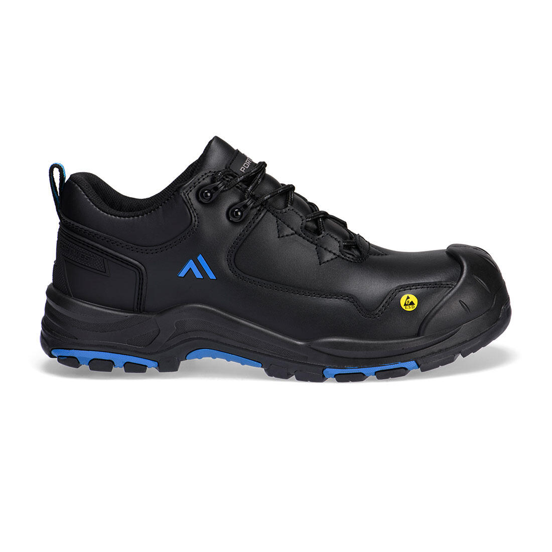 FC19 Composite Action Leather Low Shoe S3S ESD HRO SR SC FO Black/Blue