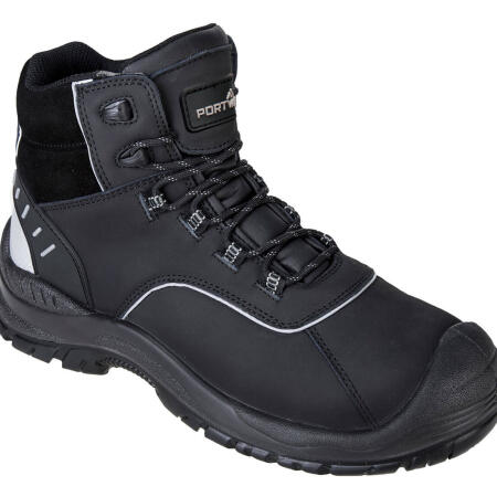 Portwest FC58 Composite Action Leather Ankle Boot S3L FO SR Black