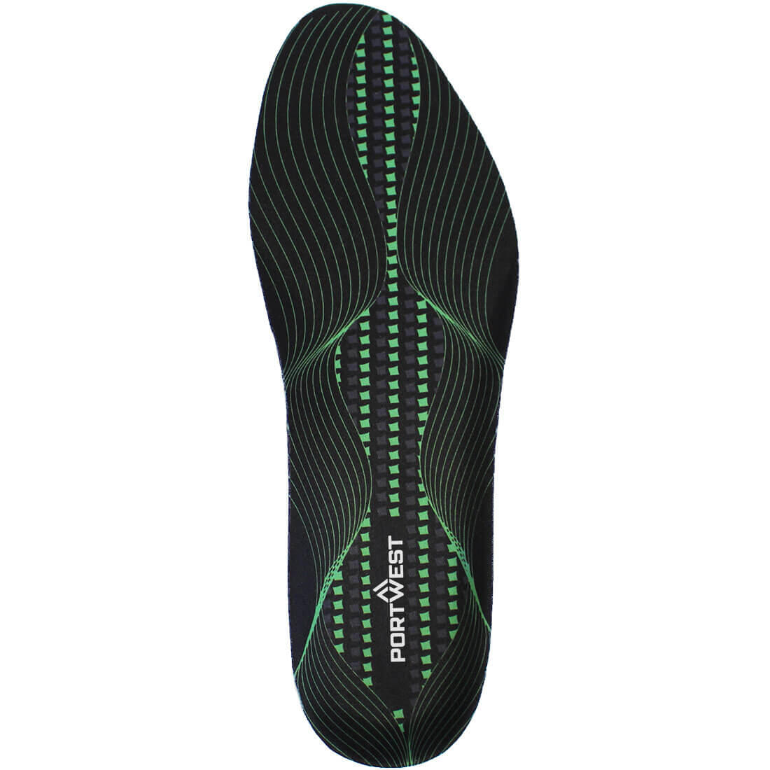 FC82 Gel Cushion & Arch Support Insole Black/Green
