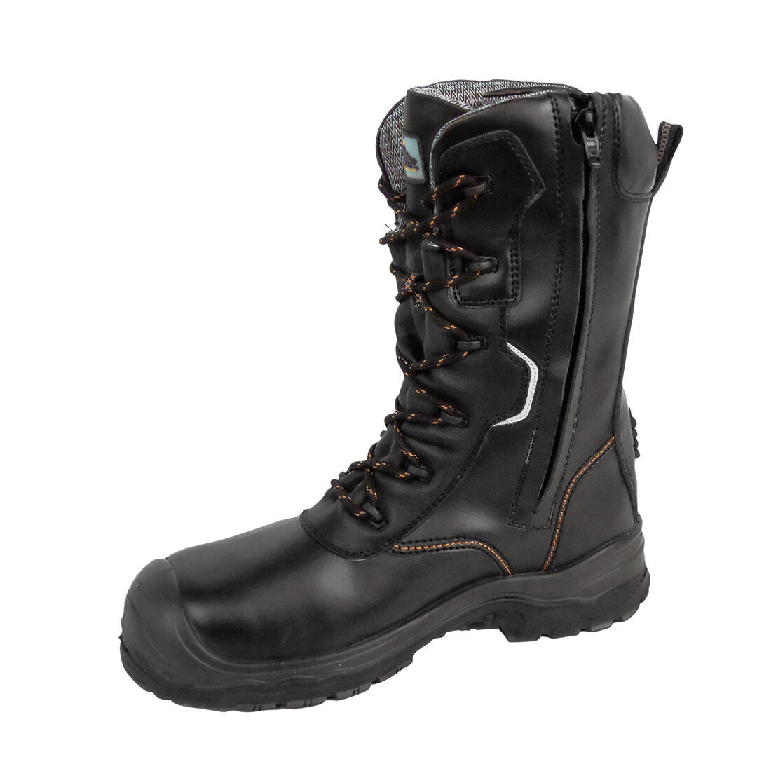 FD01 Composite Leather Traction Boot 10" S7L ESD HRO CI FO Black - Image 2