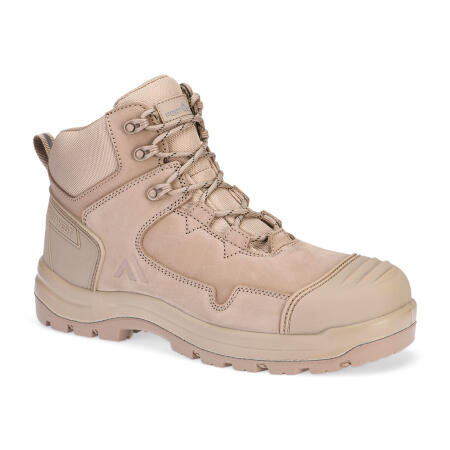 FD04 Composite Nubuck Leather Mid Boot S3S HRO SR FO SC LG Stone