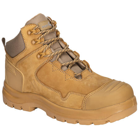 FD04 Composite Nubuck Leather Mid Boot S3S HRO SR FO SC LG Wheat