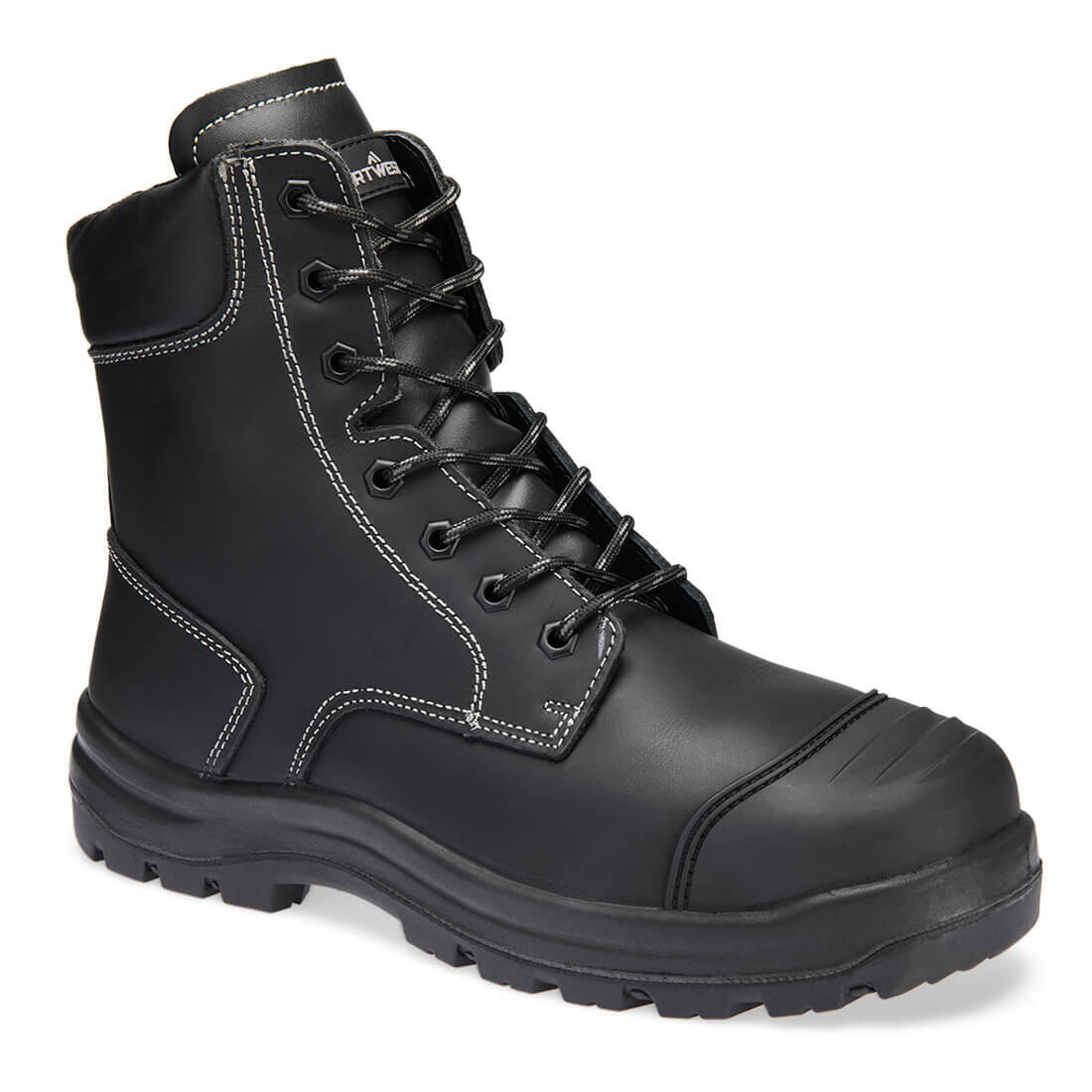 FD15 Steel Leather High Boot S3 HRO FO SC HI CI LG SR Black