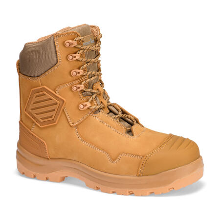 FD22 Composite Leather Shin Boot S3S HRO FO SC HI CI AN LG SR Wheat