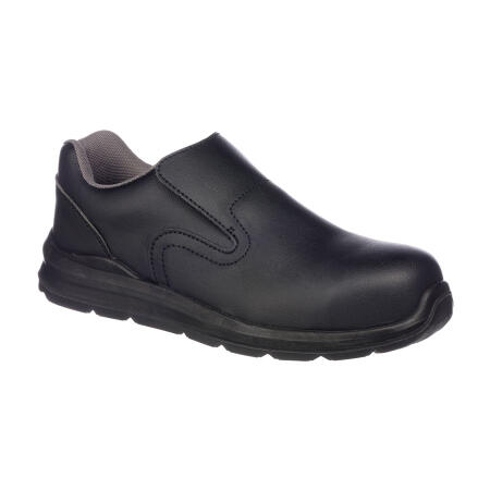FD62 Portwest Compositelite Slip On Safety Trainer S2 SRC Black