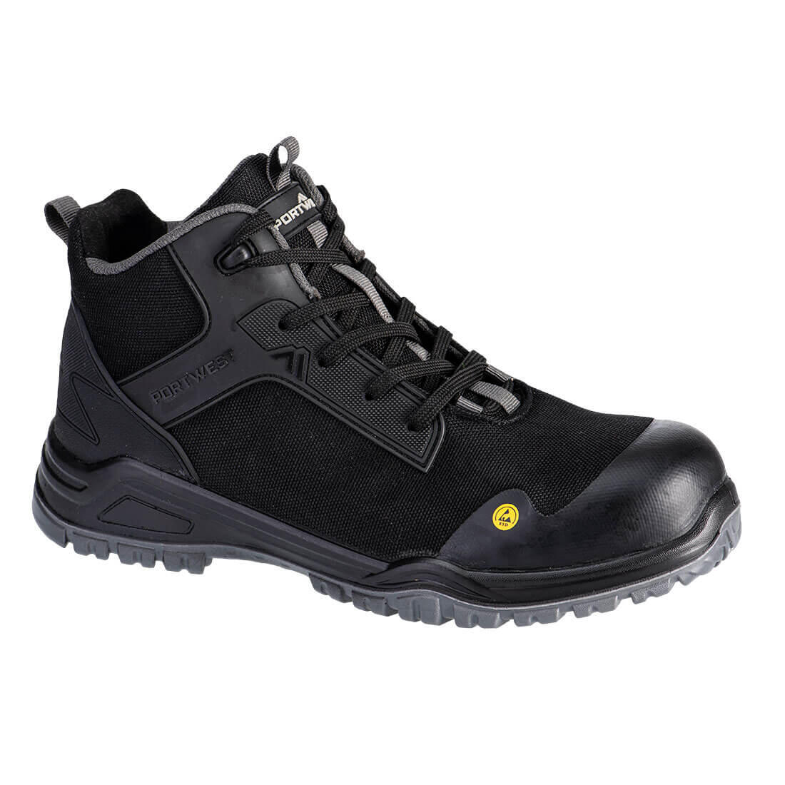 FE01 Bevel Composite Mid Boot S3S ESD SR FO Black/Grey