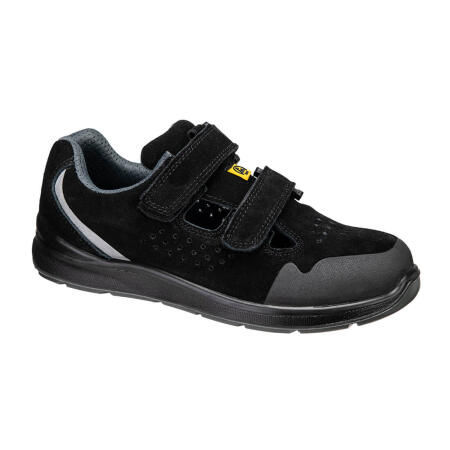 FE08 Steel Cow Suede Sandal S1P ESD SR FO Black