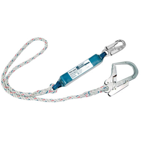 FP23 Single 1.8m Lanyard With Shock Absorber White