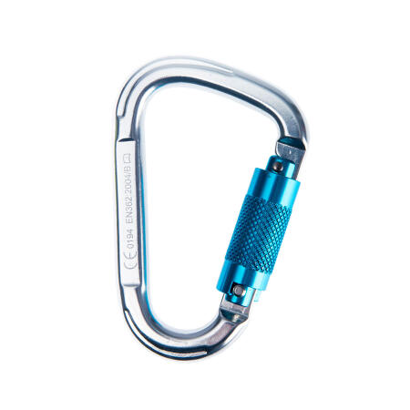 FP32 Aluminium Twist Lock Carabiner Silver