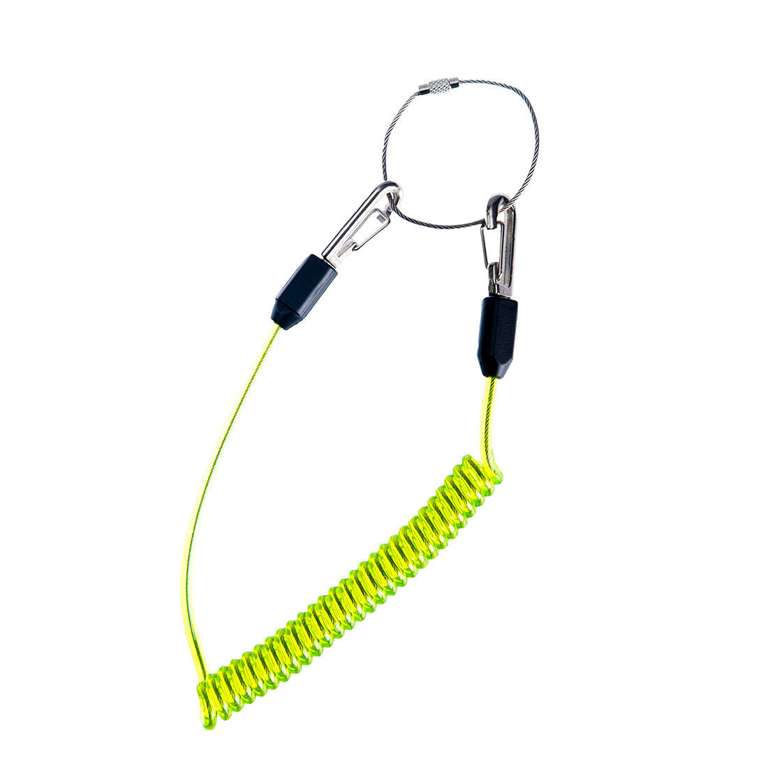 FP46 Coiled Tool Lanyard Green