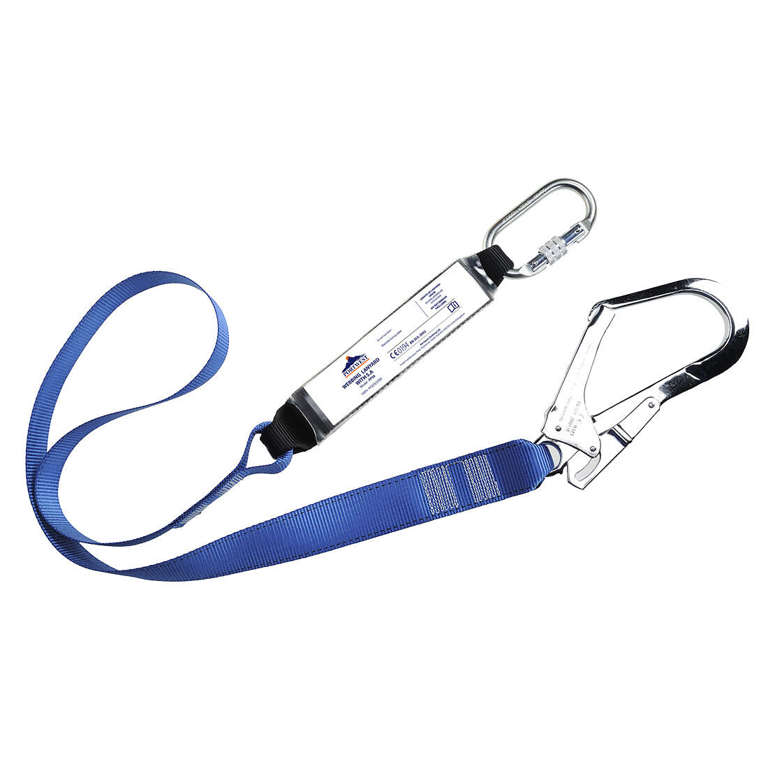 FP50 Single Webbing 1.8m Lanyard With Shock Absorber Royal Blue