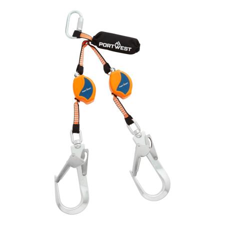 FP81 2.5m Self Retract Lifeline 140kg Black/Orange