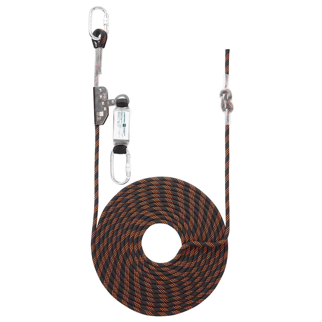 FP90 10m Rope Guided Fall Arrest Black/Orange