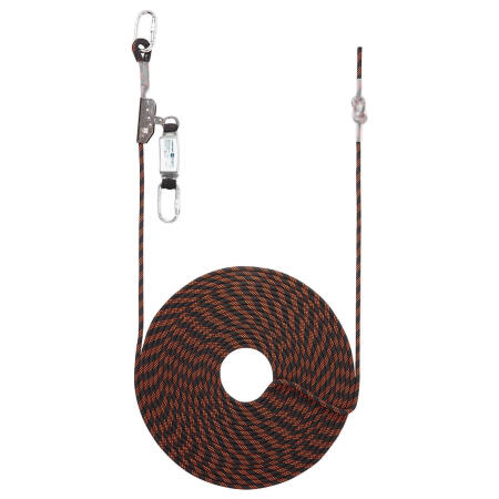 FP92 20m Rope Guided Fall Arrest Black/Orange