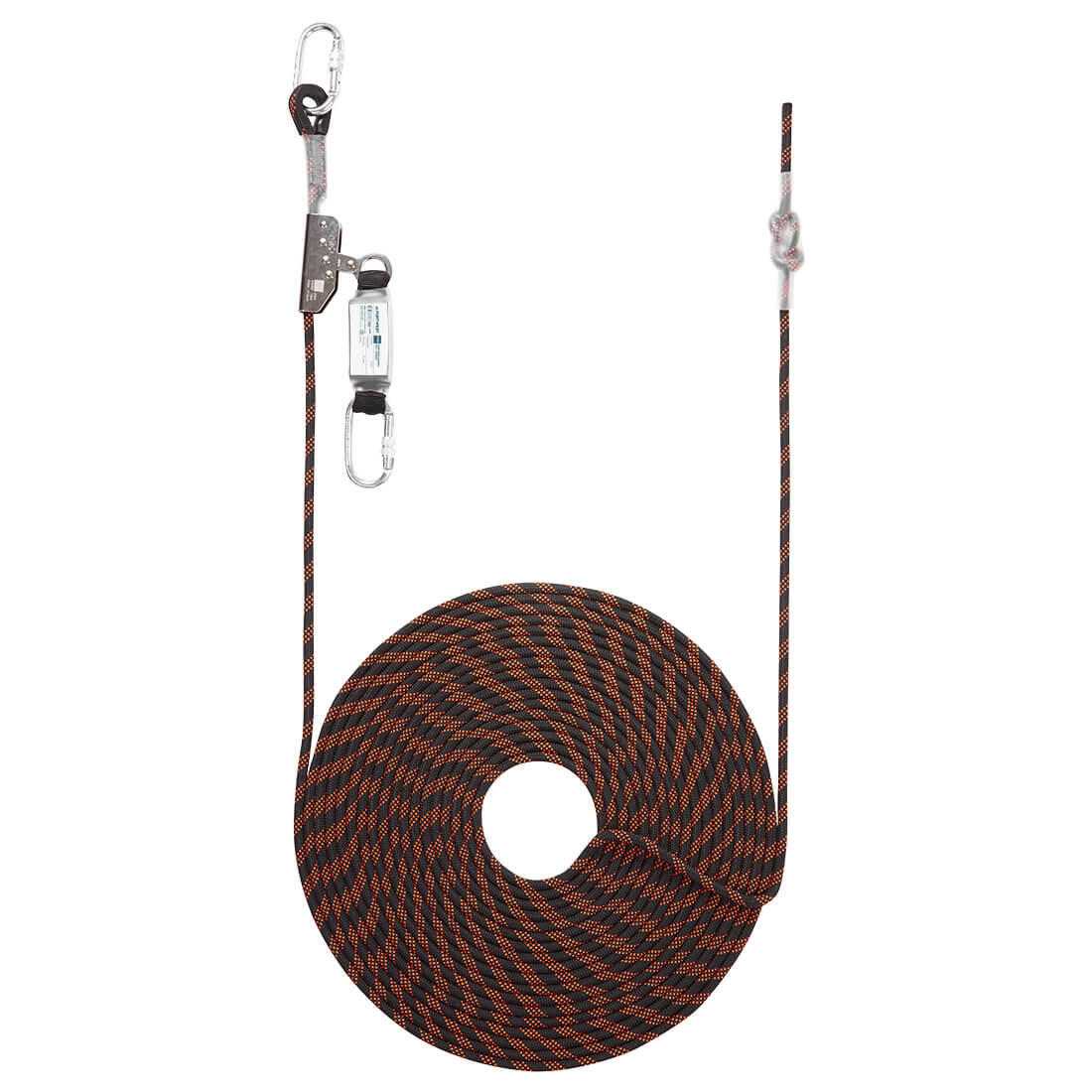 FP92 20m Rope Guided Fall Arrest Black/Orange