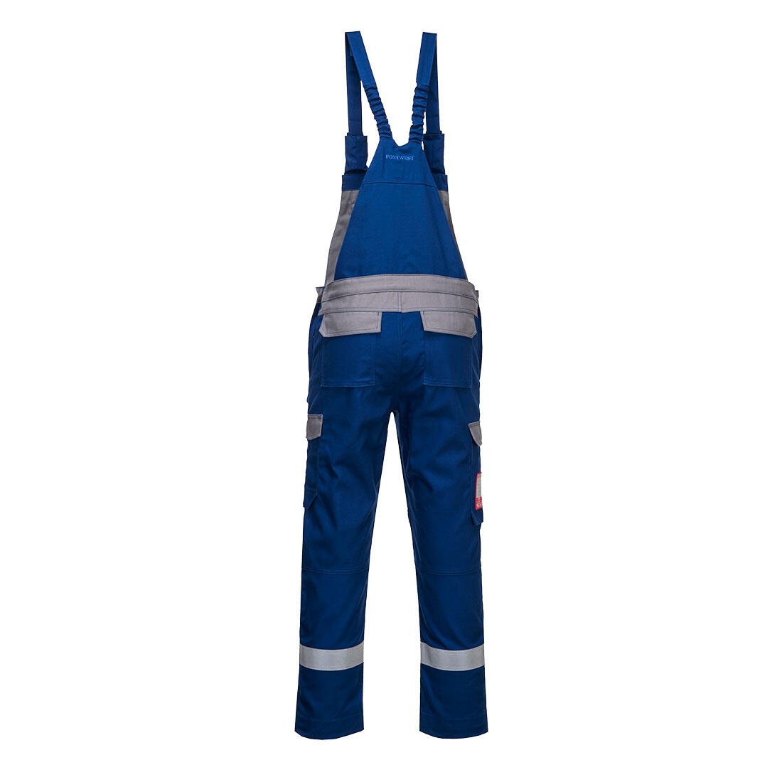 FR07 Bizflame Industry Two Tone FR Bib and Brace Royal Blue - Image 2
