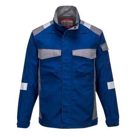 FR08 Bizflame Industry  Two Tone FR Jacket Royal Blue