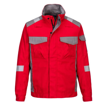 FR08 Bizflame Industry  Two Tone FR Jacket Red