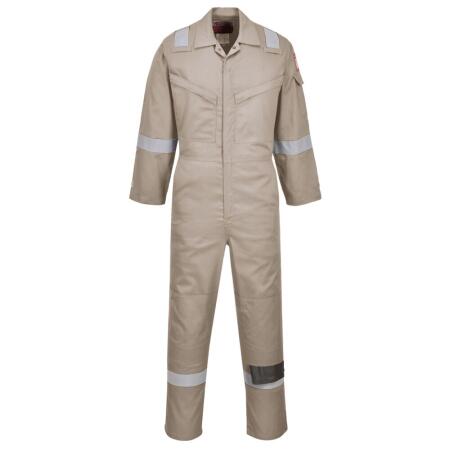 FR21 Bizflame Work Lightweight FR Coverall Khaki