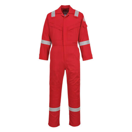 Portwest FR21 Bizflame Work Lightweight FR Coverall Red Tall