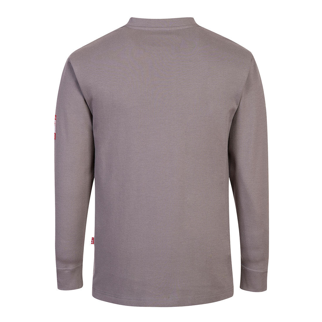 FR32 Bizflame Knit FR Long Sleeve Henley Grey - Image 2
