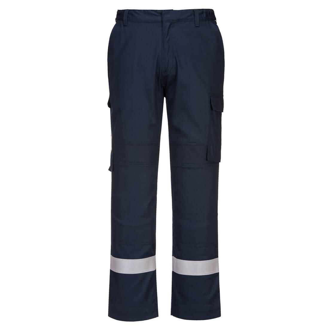 Portwest FR401 Bizflame Work Lightweight Stretch Panelled FR Trousers Navy