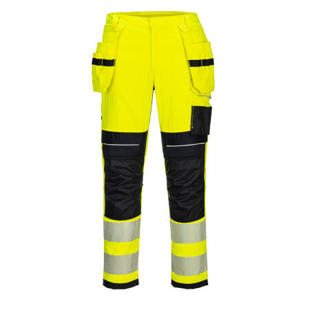 FR407 PW3 Modaflame Work Hi-Vis Holster FR Trousers Yellow/Black