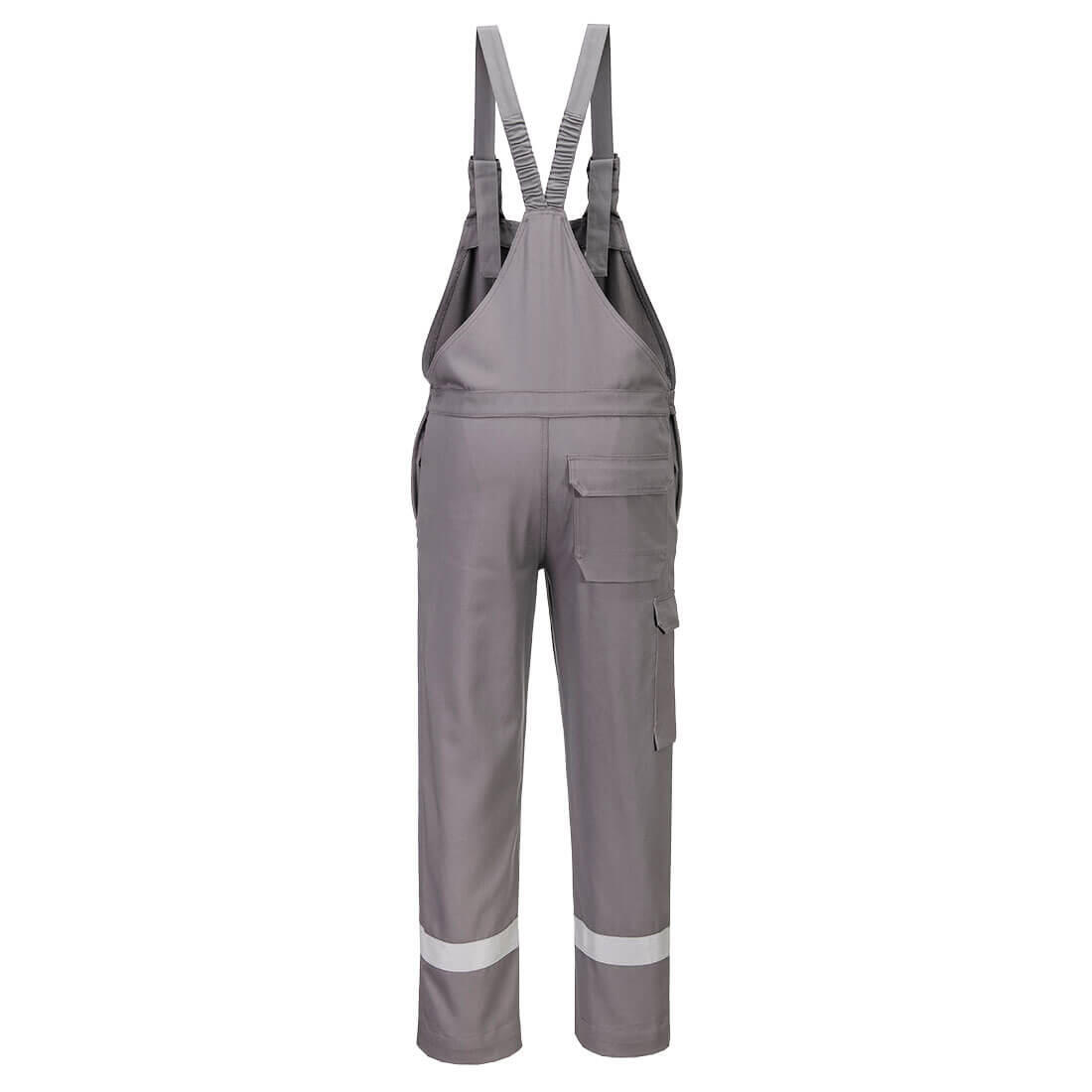 FR418 Bizflame Work+ FR Bib and Brace Grey - Image 2