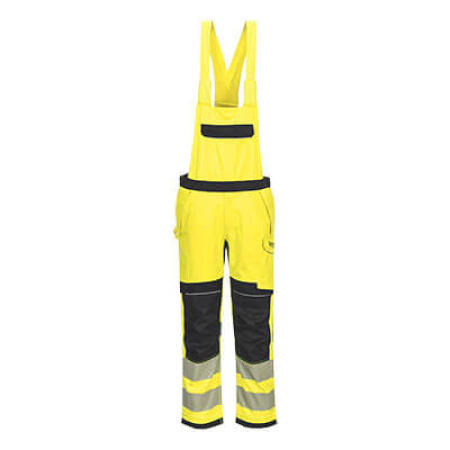 FR420 PW3 Modaflame Work Hi-Vis Multi-Norm FR Bib and Brace Yellow/Black
