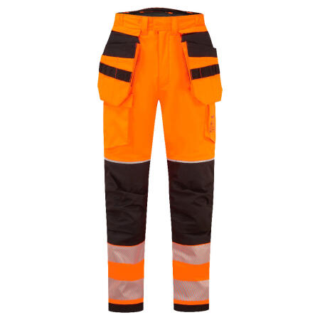 FR427 PW3 Modaflame Rain+ Hi-Vis FR Winter Holster Trousers Orange/Black