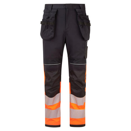 FR452 PW3 Modaflame Work HVO Class 1 FR Holster Trousers Orange/Black