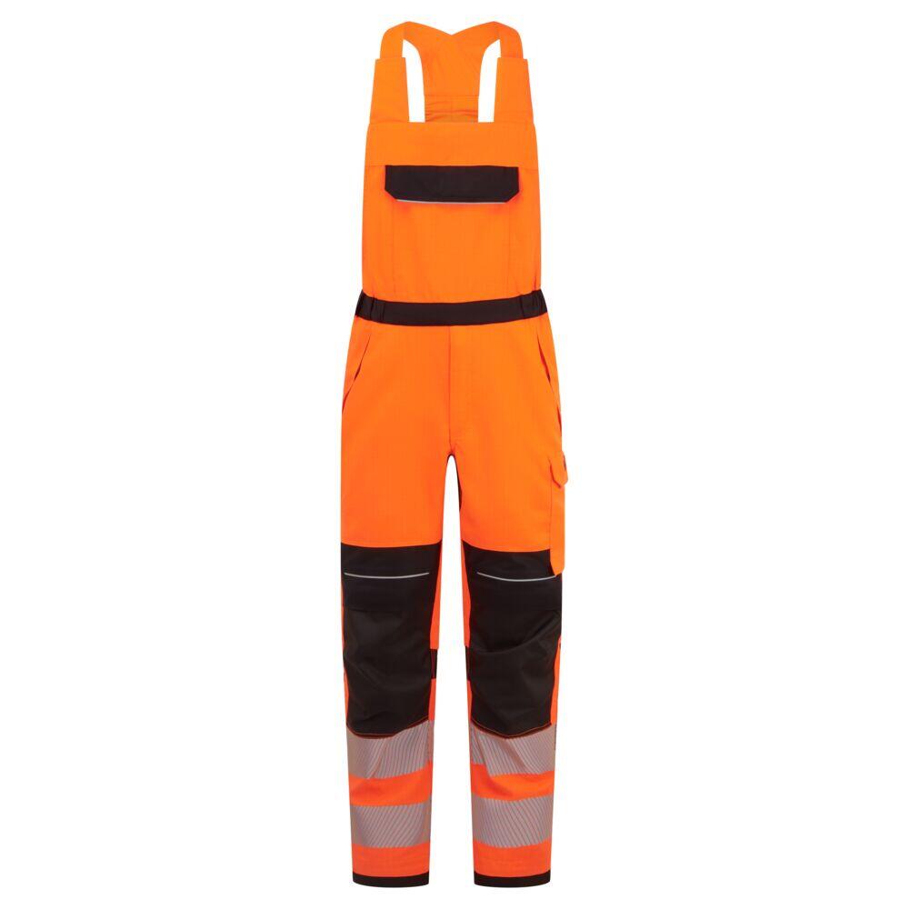 FR453 PW3 Modaflame Work HVO Multi-Norm FR Bib and Brace Orange/Black