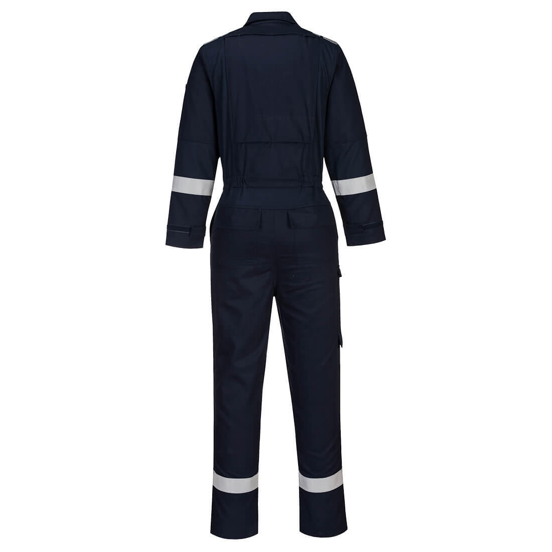FR502 Bizflame Work Lightweight Stretch Panelled FR Coverall Navy - Image 2