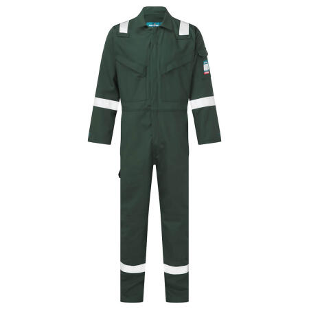 FR50 Bizflame Work FR Coverall Green