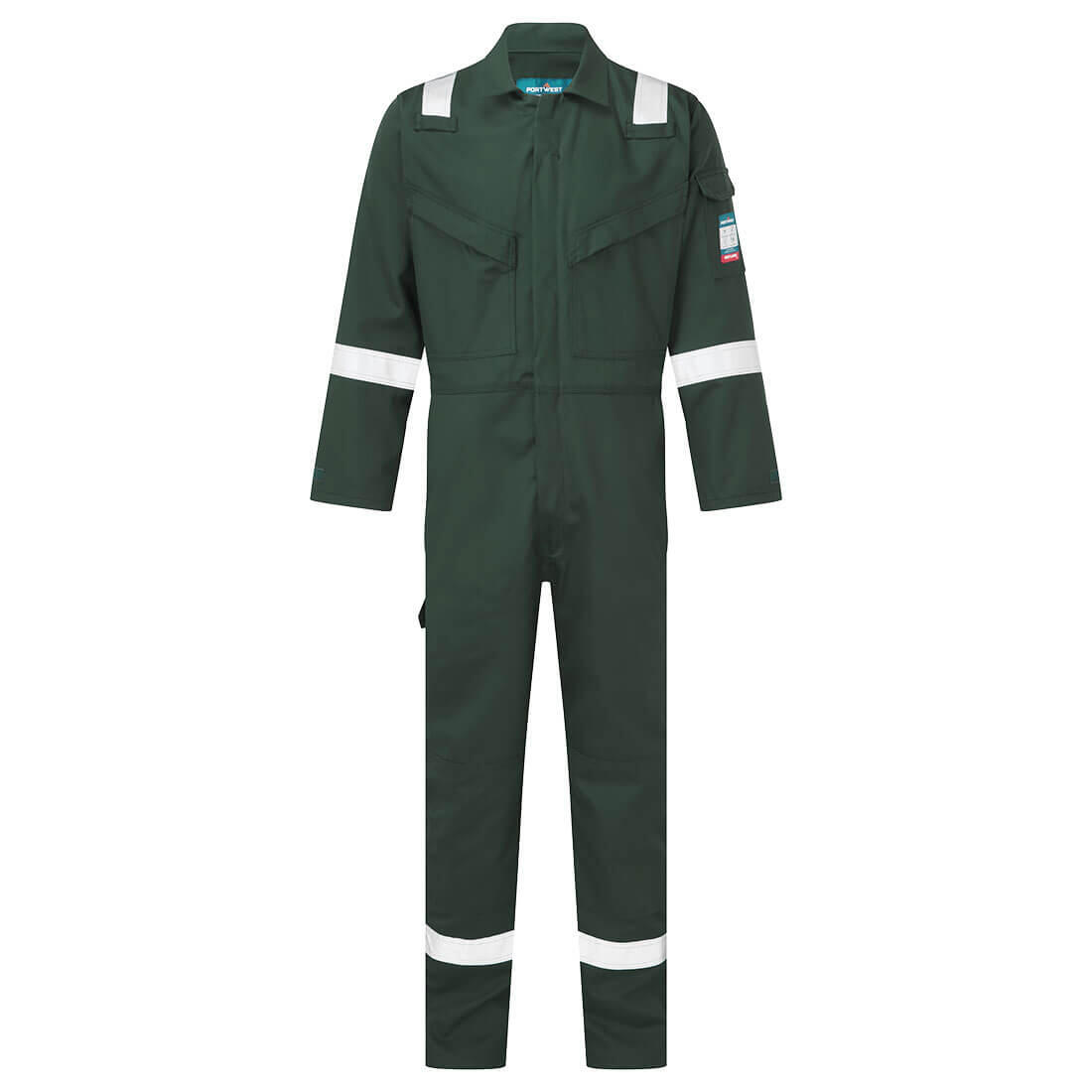 FR50 Bizflame Work FR Coverall Green
