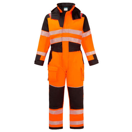 FR516 PW3 Modaflame Rain+ Hi-Vis Multi-Norm FR Winter Coverall Orange/Black