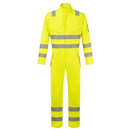 FR528 Modaflame Work Hi-Vis Multi-Norm FR Coverall Yellow