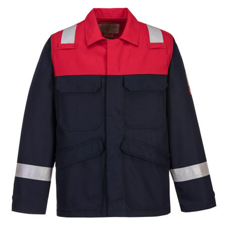 FR55 Bizflame Work Two Tone FR Jacket Navy