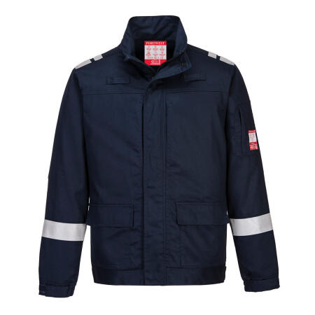 FR601 Bizflame Work Lightweight Stretch Panelled FR Jacket Navy