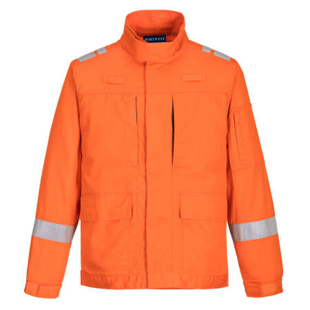 FR601 Bizflame Work Lightweight Stretch Panelled FR Jacket Orange