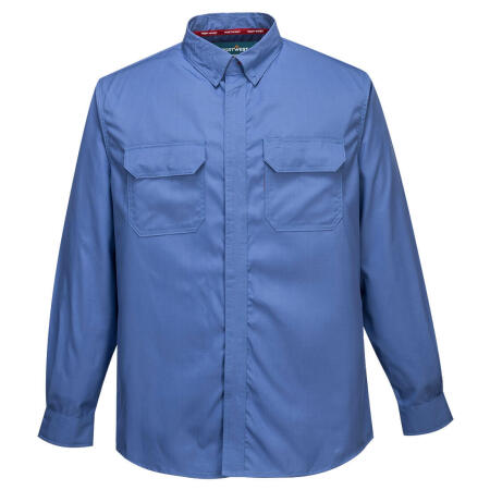 FR69 Bizflame Work Lightweight FR Shirt Blue