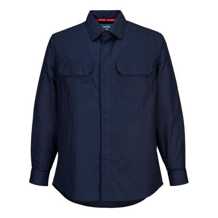 FR69 Bizflame Work Lightweight FR Shirt Navy