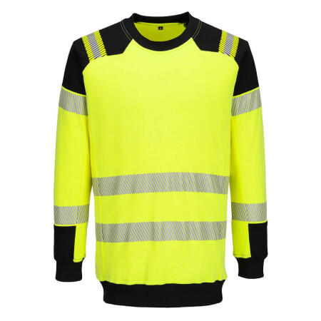 FR707 PW3 Modaflame Knit Hi-Vis FR Sweatshirt Yellow/Black