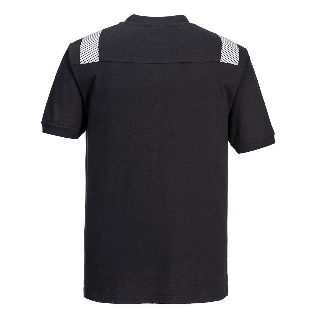 FR712 WX3 Modaflame Knit FR Short Sleeve T-Shirt Black - Image 2