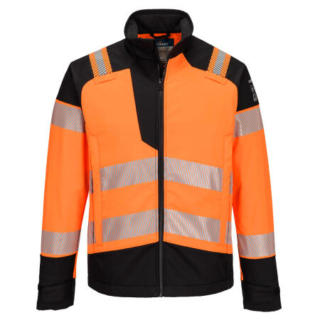 FR718 PW3 Modaflame Softshell Hi-Vis Multi-Norm FR Jacket Orange/Black