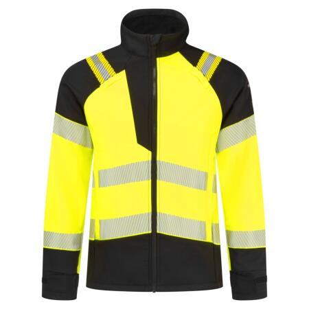 FR718 PW3 Modaflame Softshell Hi-Vis Multi-Norm FR Jacket Yellow/Black