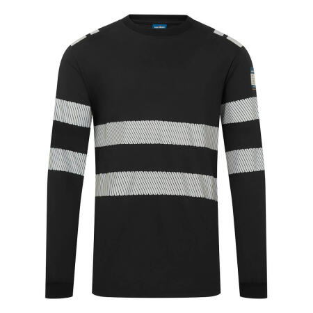 FR732 PW3 Modaflame Knit FR Long Sleeve T-Shirt Black